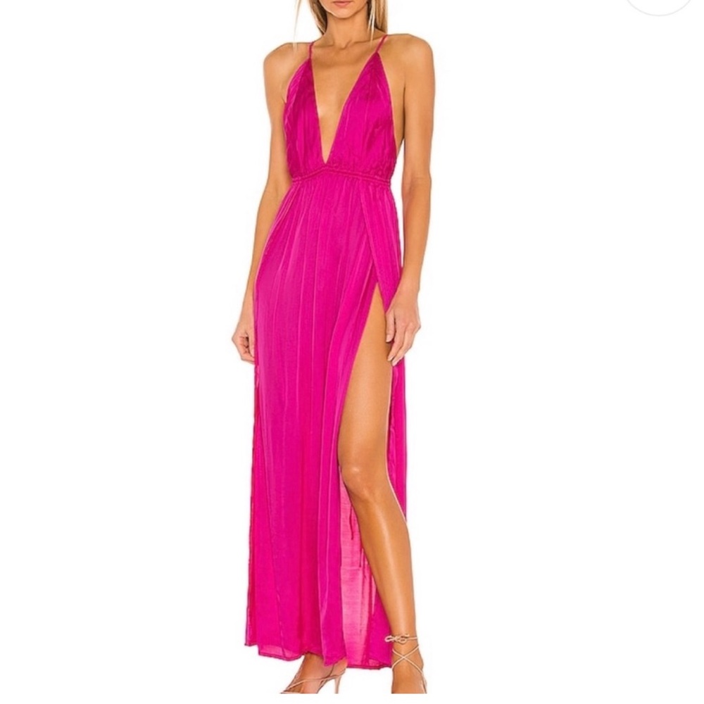 Indah River Maxi Dress in Fuchsia